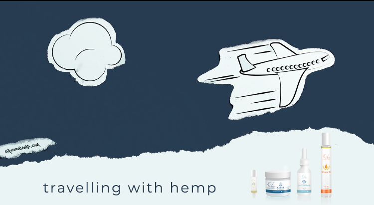 travelling with hemp banner, 4 Kind Lab CBD products